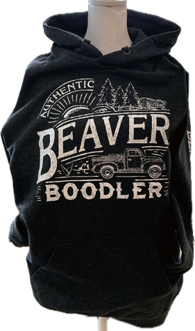 Beaver Island Boodler Pullover Hooded Sweatshirt Charcoal Heather