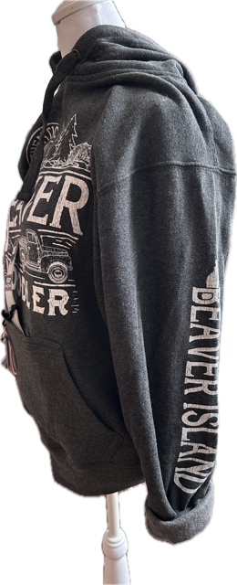 Beaver Boodler Can Coozie Hoody Charcoal Heather